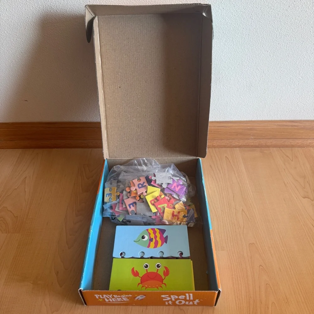 Spin Master Spell it Out 25 Match & Learn Puzzle Sets, 1+ Players, Ages 4+